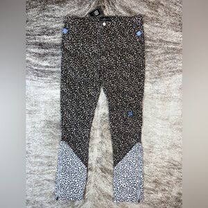 Brown Leopard Denim Pants